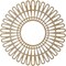 Ekena Millwork Cornelius Wood Fretwork Pierced Ceiling Medallion, Hickory, 36"OD x 13 3/8"ID x 3/8"T CMWP36X0375CRHI - alternate 2